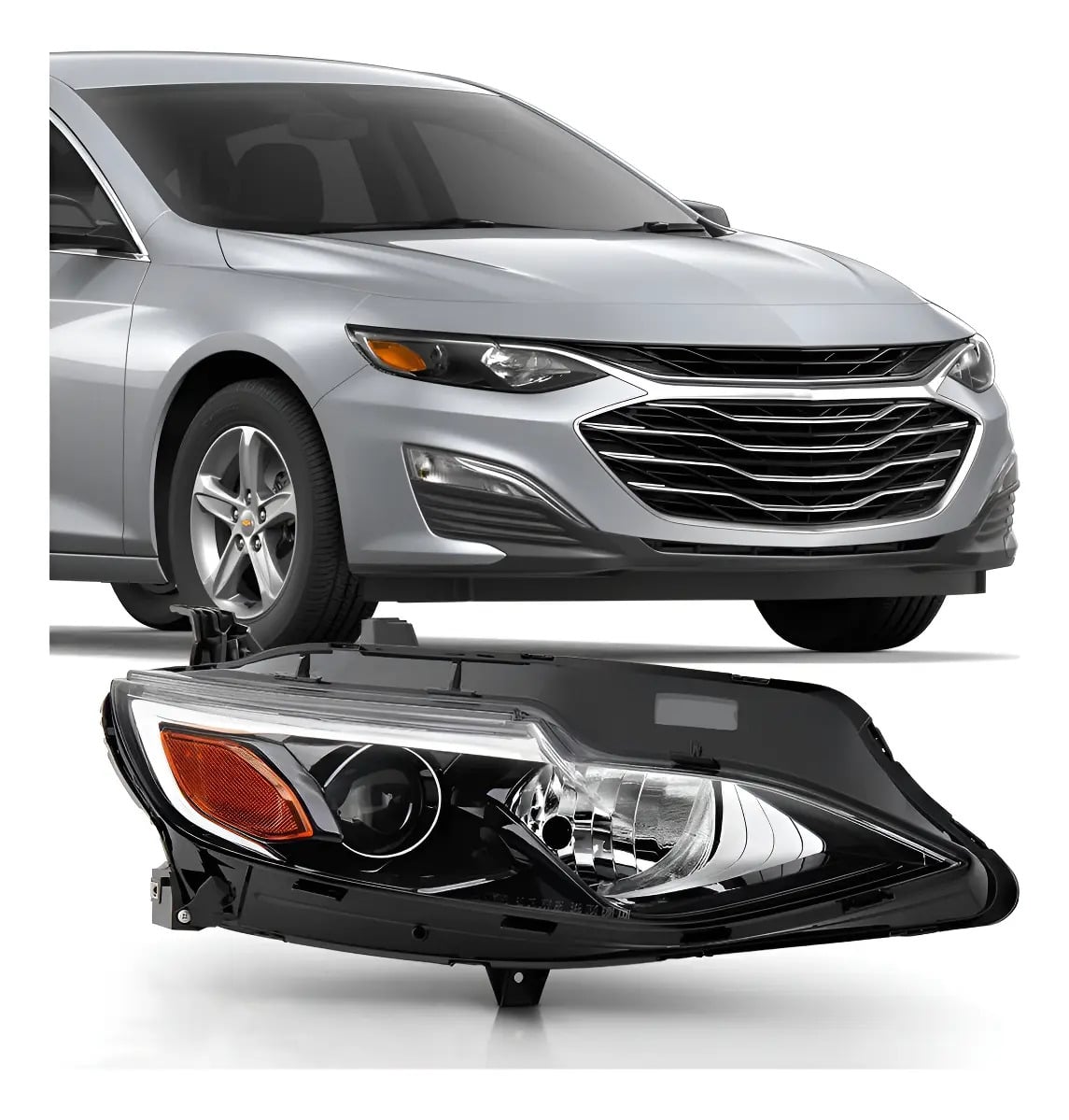 Faro Foco Derecho Delantero Chevrolet Malibu 2019-2025
