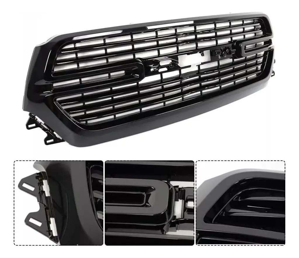 Parrilla Coraza Negra Delantero Ram 1500 2019-2025