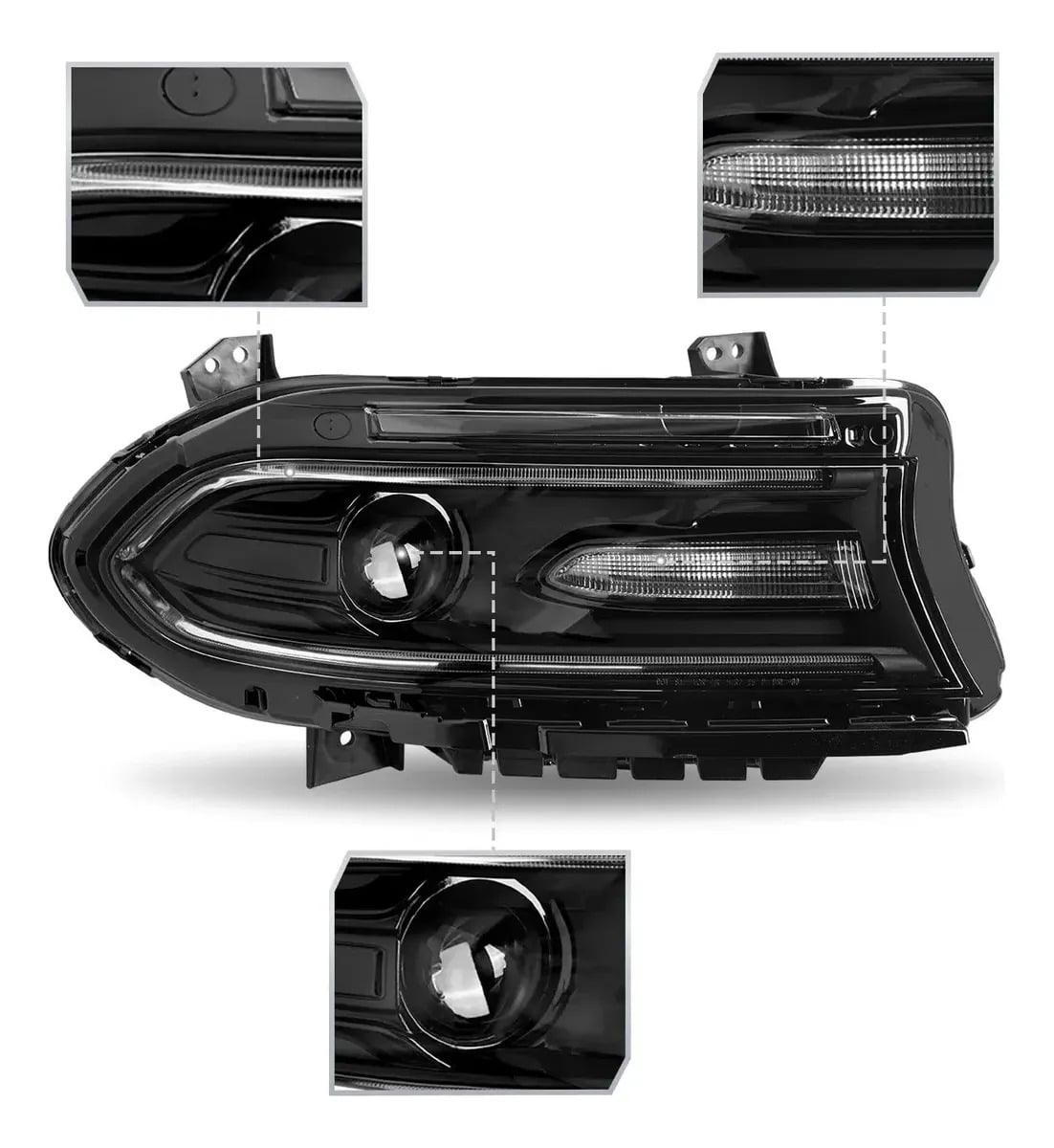 Faro Luz Halógeno Derecho Delantero Dodge Charger 2015-2023