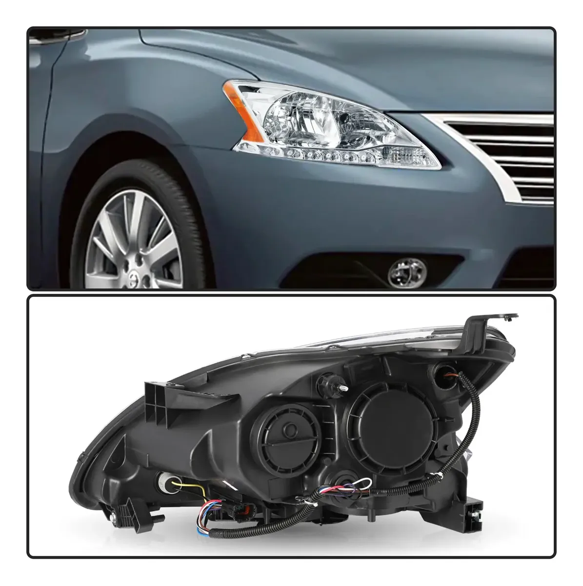 Faro Foco Derecho Delantero Nissan Sentra 2013-2015