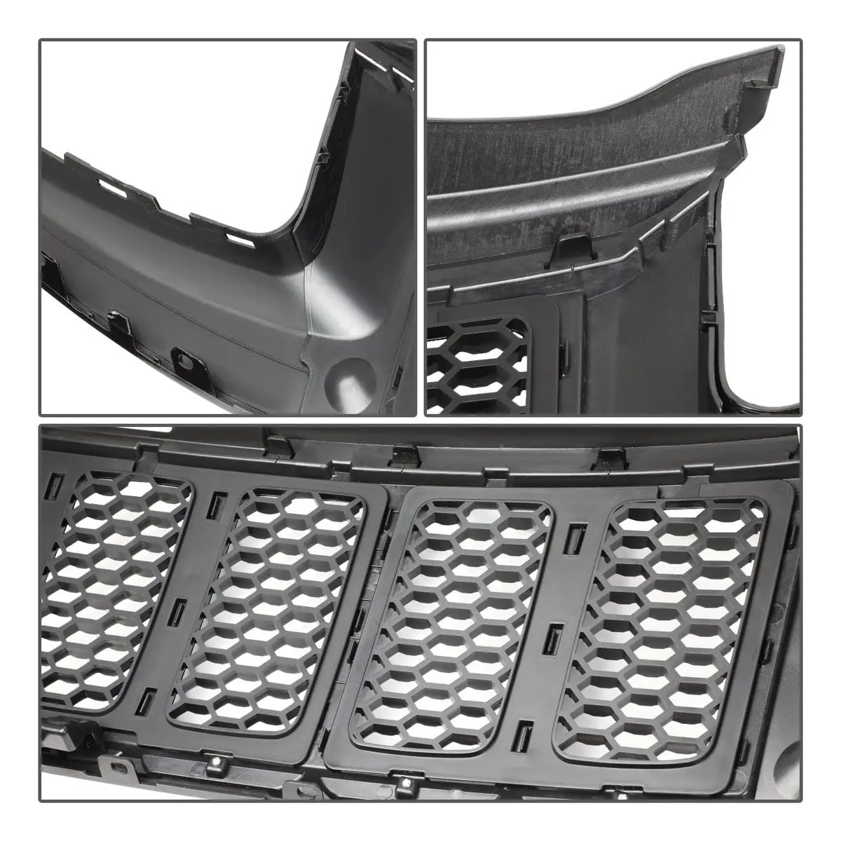 Parrilla Coraza Marco Cromado Panal Delantero Jeep Grand Cherokee 2014-2016