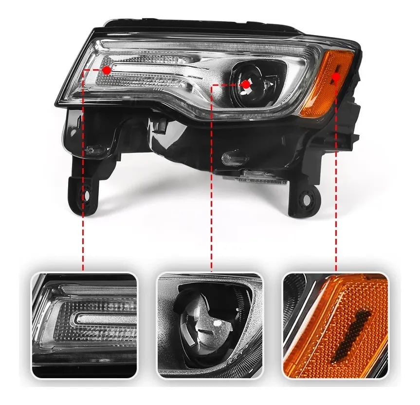 Faro Foco Xenon Balastro Led Izquierdo Delantero Jeep Grand Cherokee 2014-2021