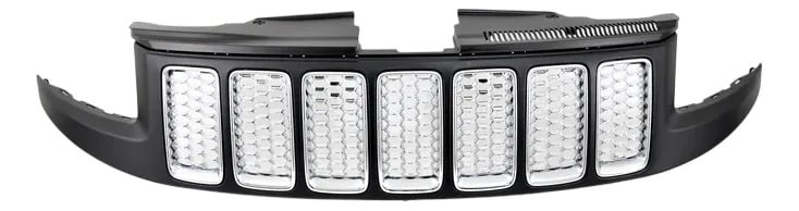 Parrilla Coraza Panal Cromado Delantero Jeep Grand Cherokee 2014-2016