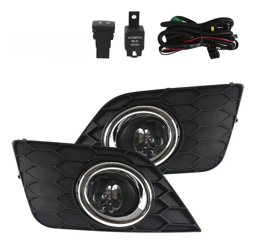 Kit Completo Faros De Niebla Para Claro Delantero Nissan Sentra 2016-2019