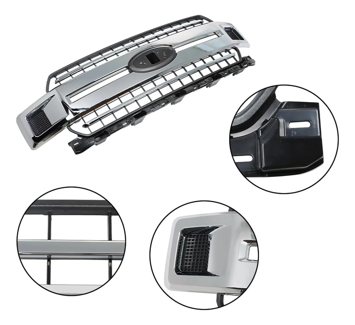 Parrilla Coraza Cromada Delantero Ford F150 2018-2020