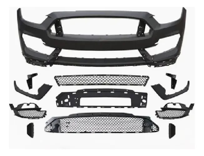 Body Kit Bumper Frontal GT 350 Negro Delantero Ford Mustang 2015-2023