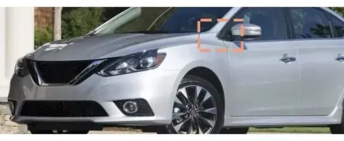 Tapa Continuacion Espejo Izquierdo Delantero Nissan Sentra 2013-2019