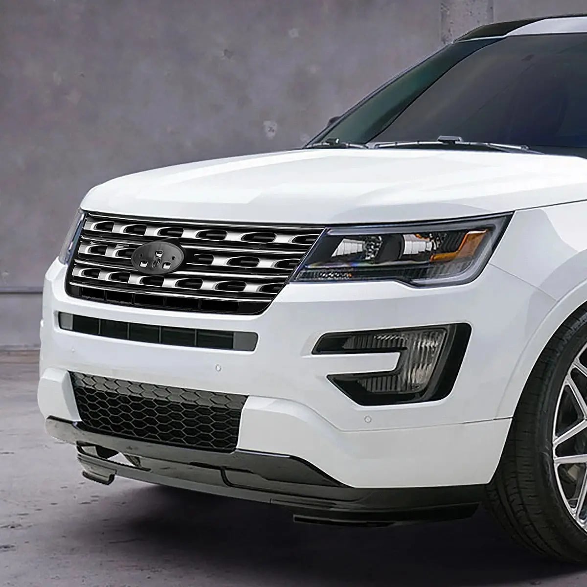 Parrilla Coraza Cromada Delantero Ford Explorer 2016-2017