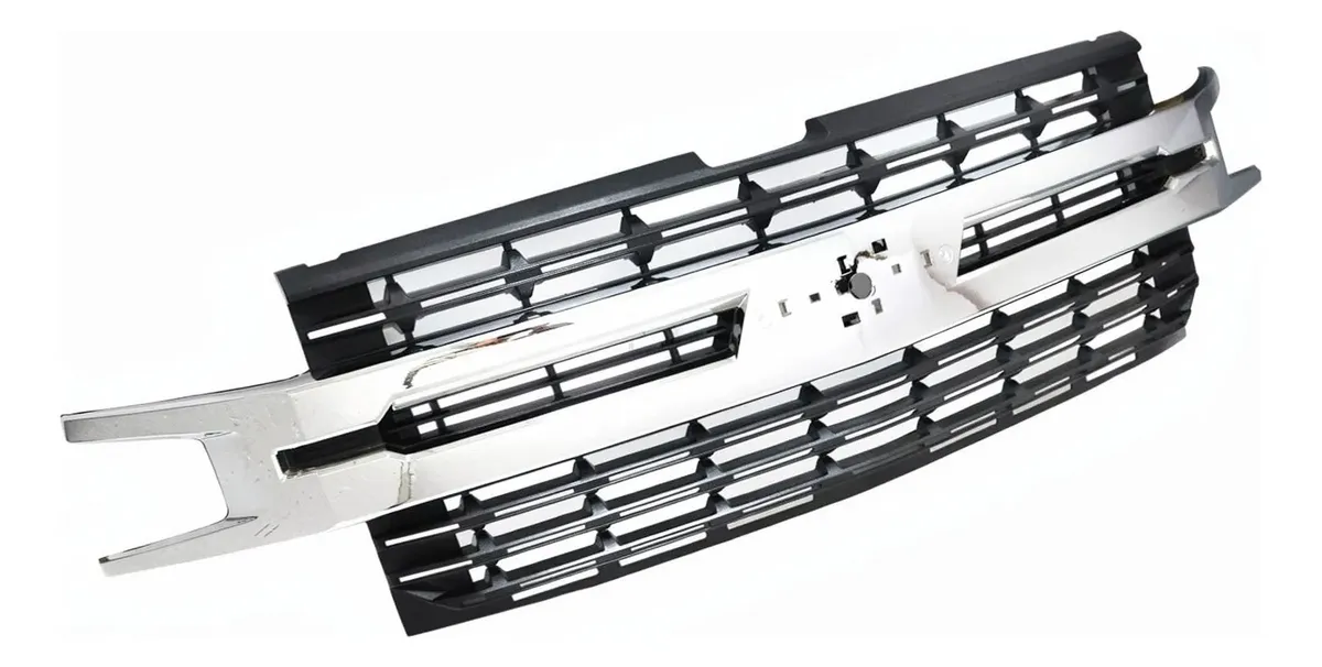 Parrilla 1500 Cromada Negro Y Cromado Brillante Chevrolet Silverado 2019-2021