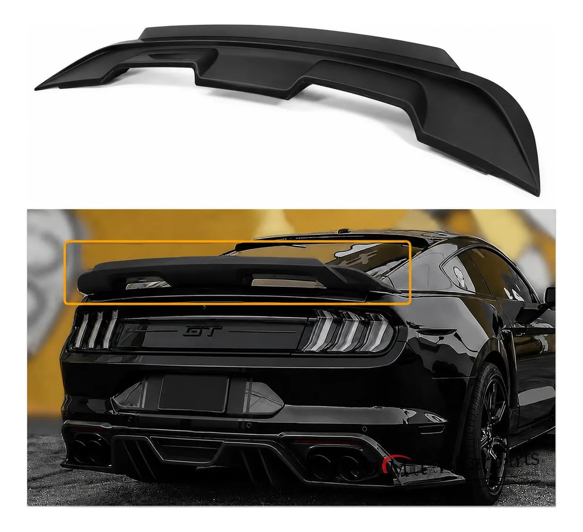 Aleron Spoiler Gt350 Gt500 Trasero Ford Mustang 2015-2023