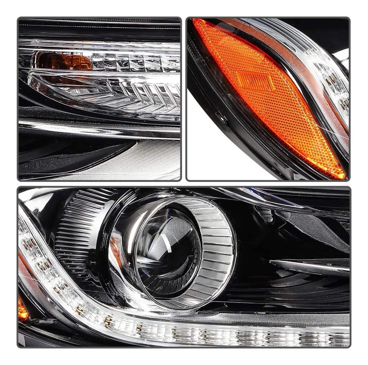 Faro Led Con Lupa Derecho Delantero Chevrolet Trax 2017-2023