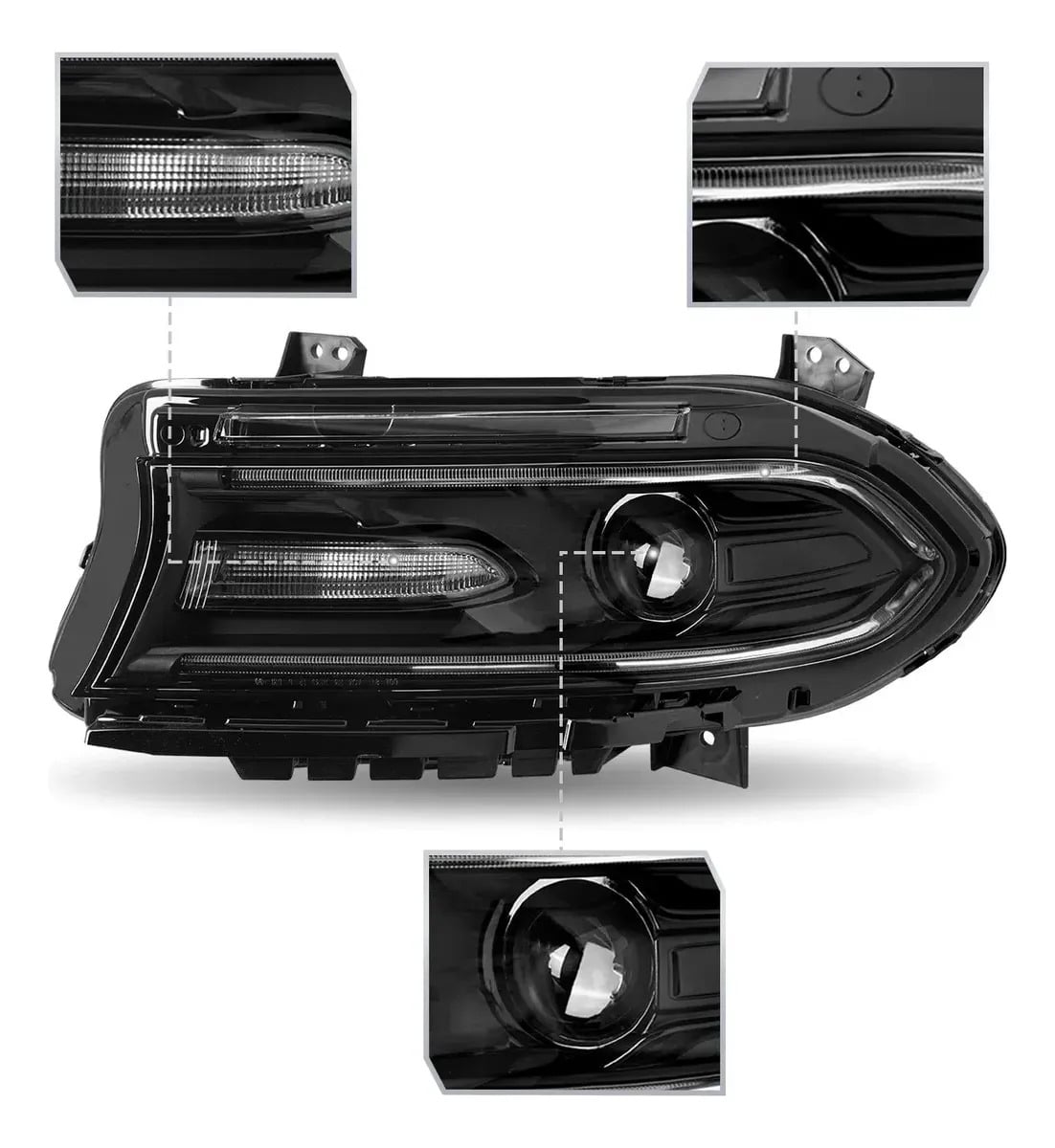 Faro Luz Halógeno Izquierdo Delantero Dodge Charger 2015-2023