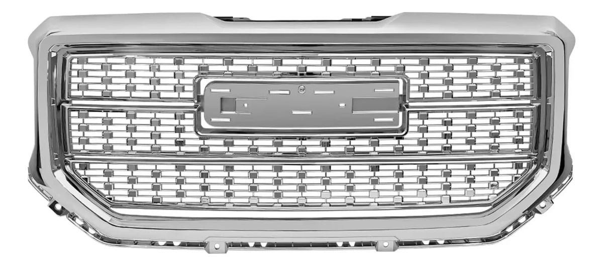Parrilla Plateada Denali Delantero GMC Sierra 2016-2018