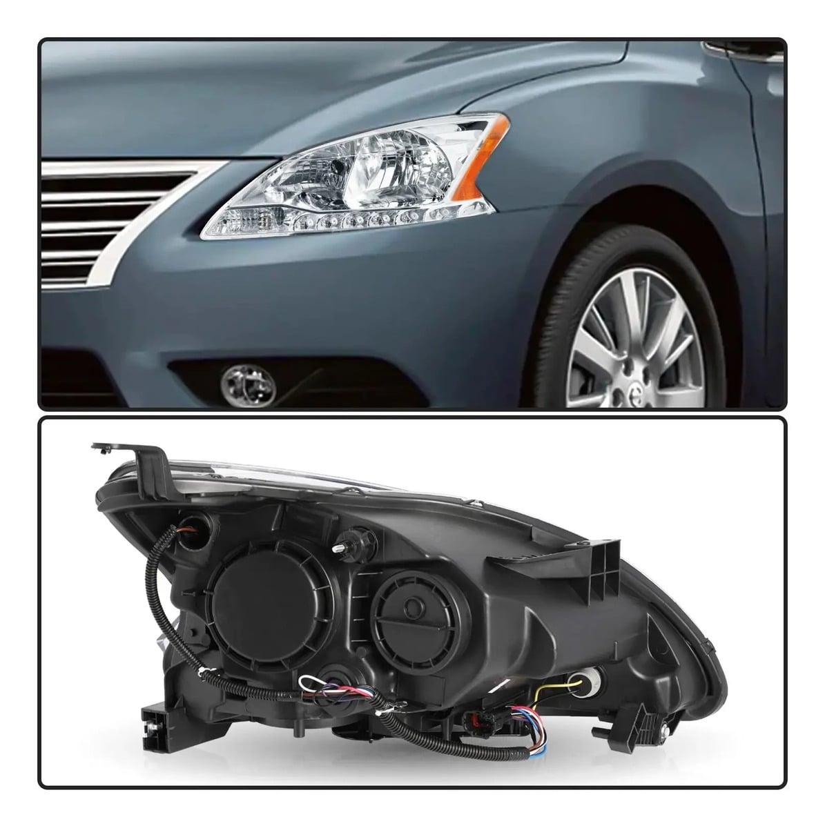 Faro Foco Izquierdo Delantero Nissan Sentra 2013-2015